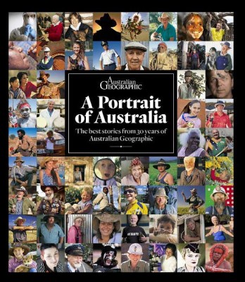 Book cover with a collage of many images.