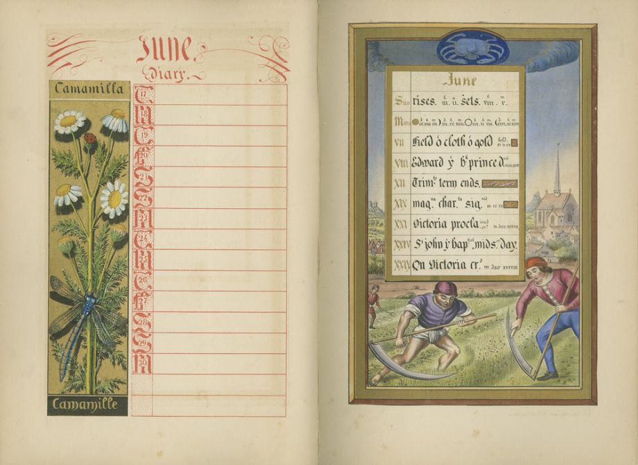 The Illuminated Calendar and Home Diary for 1845 by Humphreys, H. (1844)