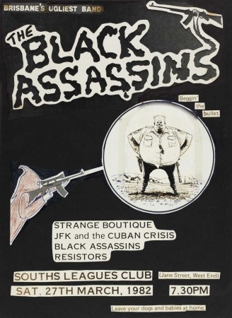 The Black Assassins: Beggin' the bullet music poster1982