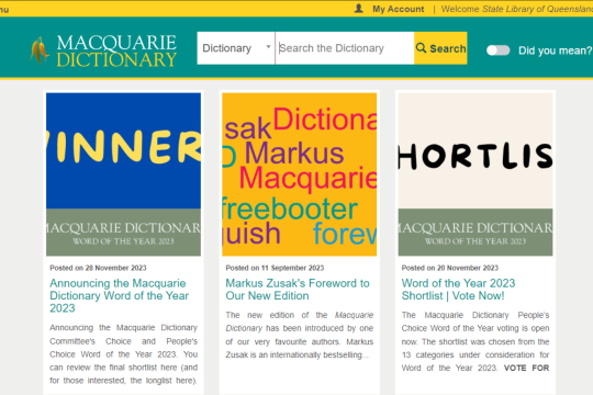 Macquarie Dictionary (Online)