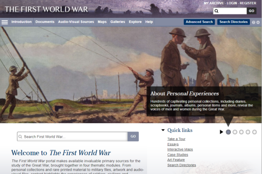 First World War portal