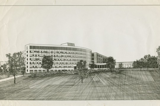 Architectural drawing of University of Queensland