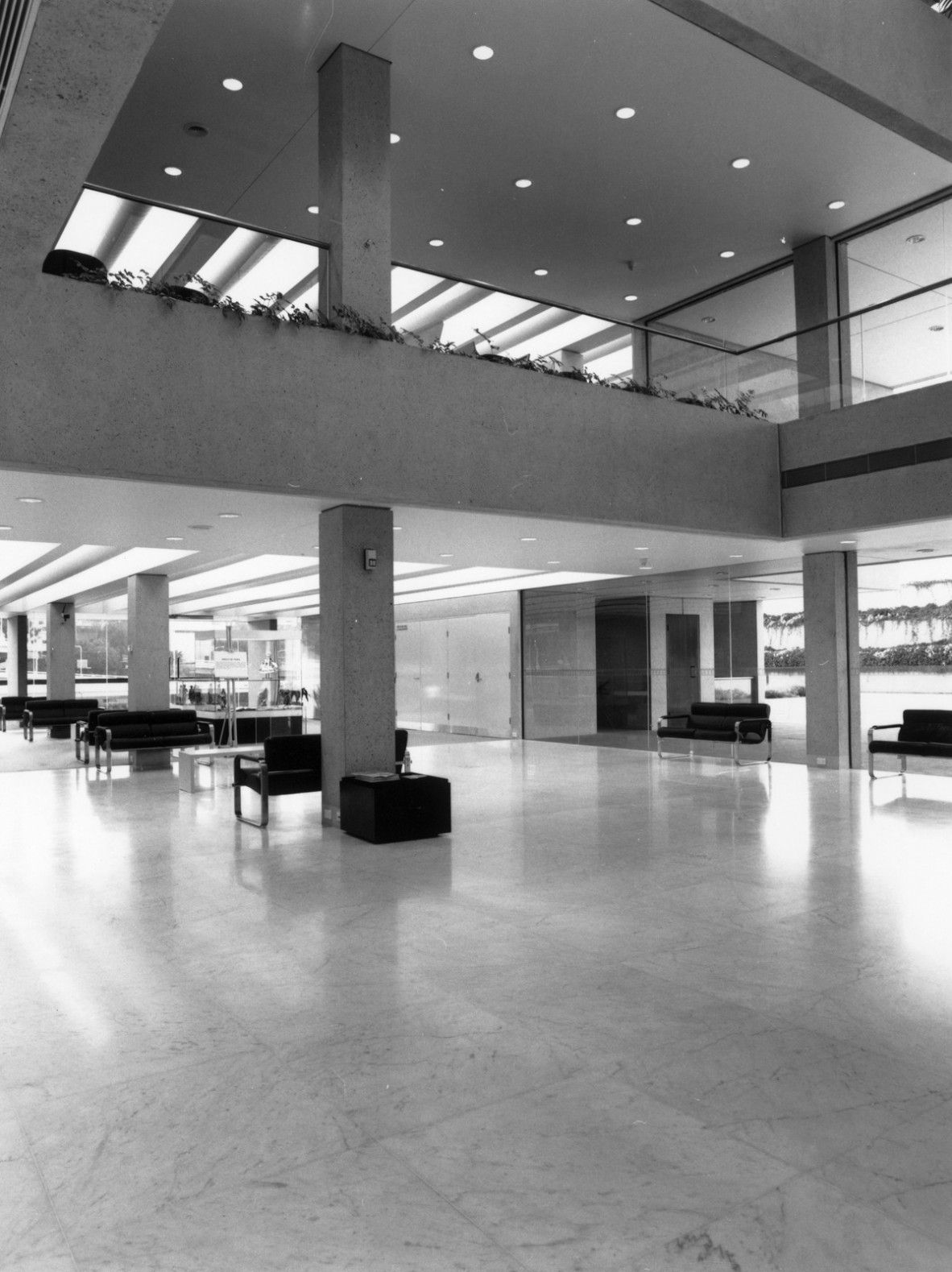Level two foyer, State Library of Queensland, South Brisbane, 1990