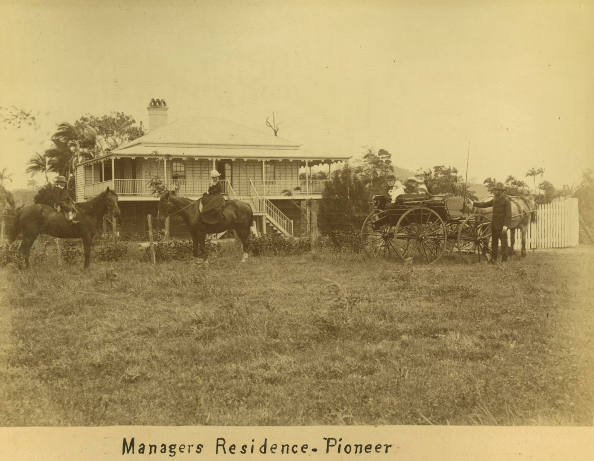 Manager's residence at the Pioneer Sugar Plantation outside Mackay, ca. 1880