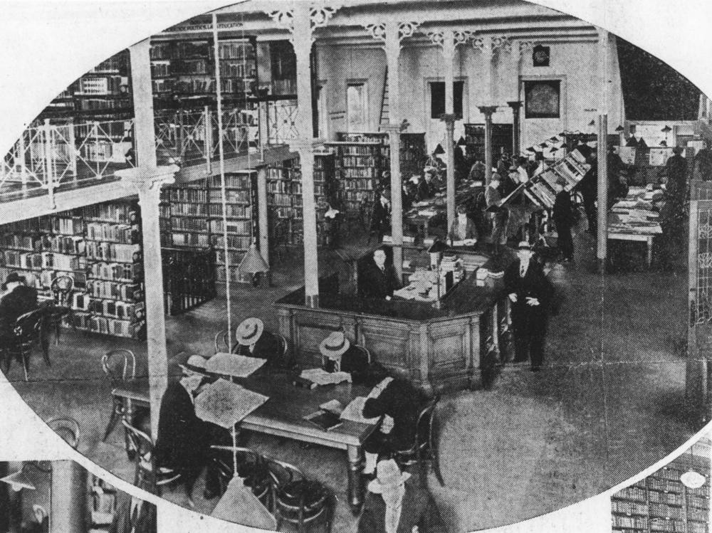 Reading room at the John Oxley Library, 1934