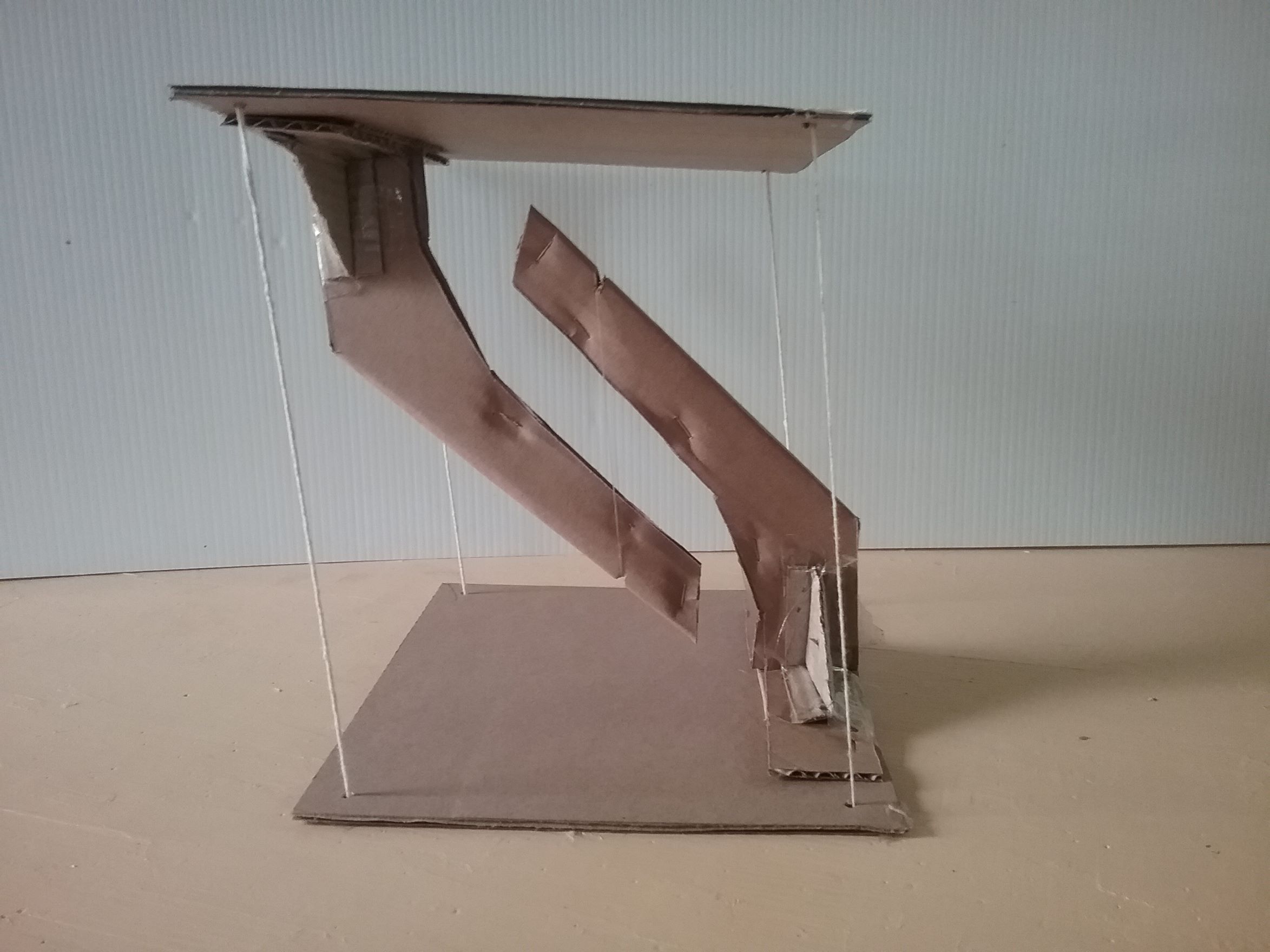 Tensegrity Table Tensegrity Table apparently defying gravity