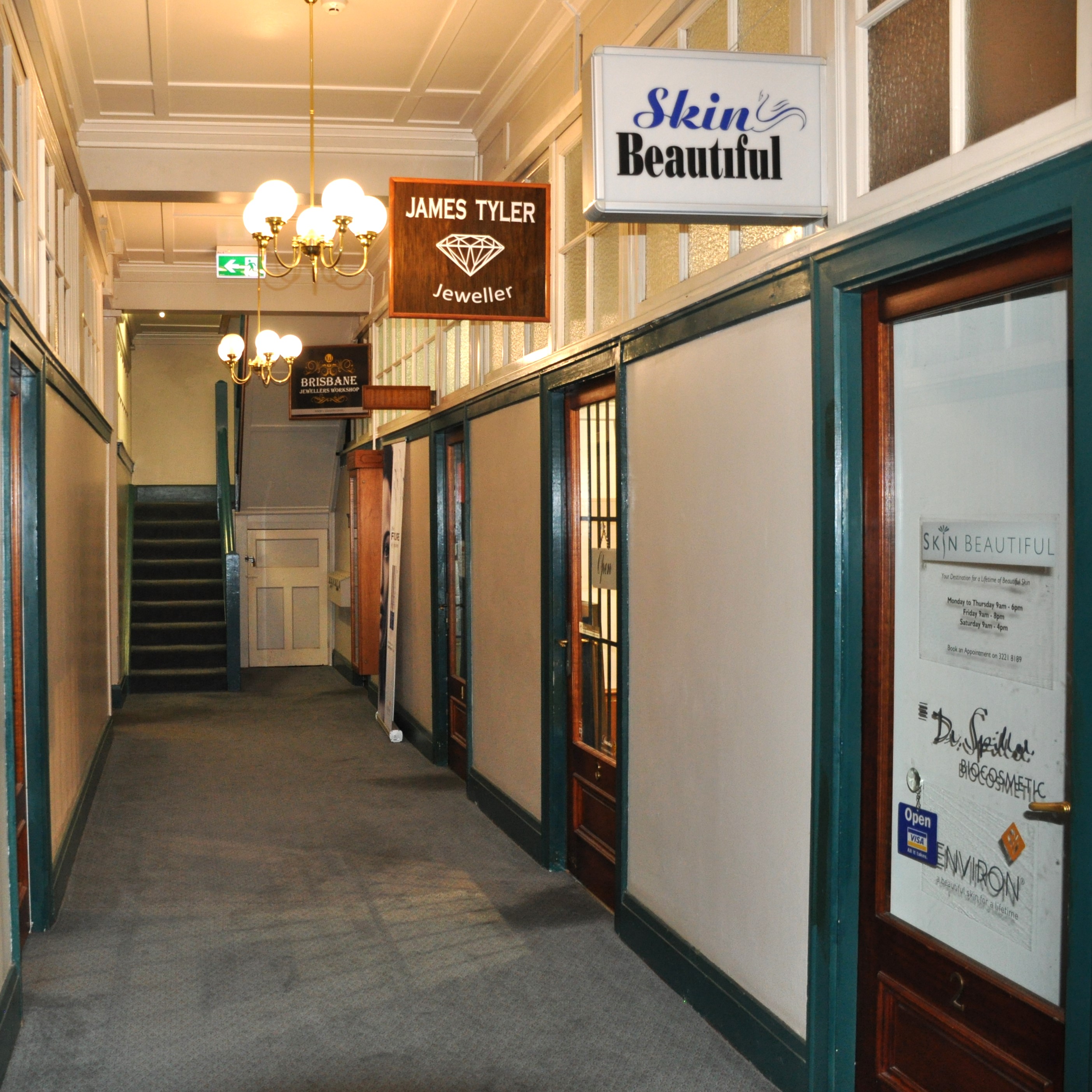 Brisbane Arcade Upper-Level Shop View