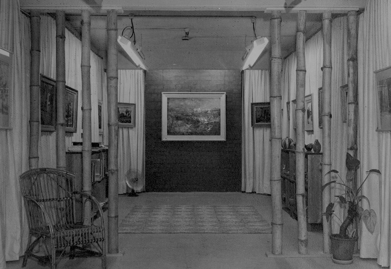 Interior of the Johnstone Gallery at the Brisbane Arcade, Queensland