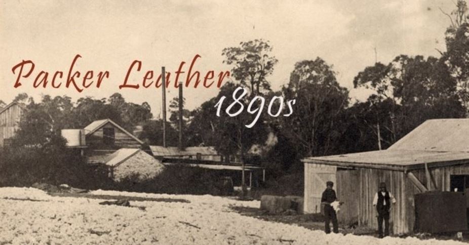 Wool drying in front of Packer Leather’s wool scour and tannery at Chermside