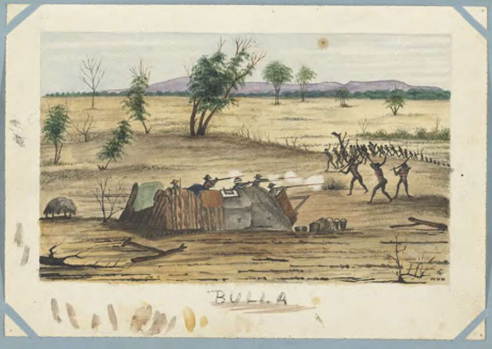 Painting: Bulla by William Oswald Hodgkinson, 1861