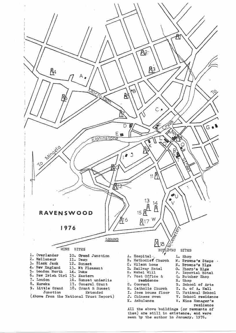 Map of Ravenswood 1976