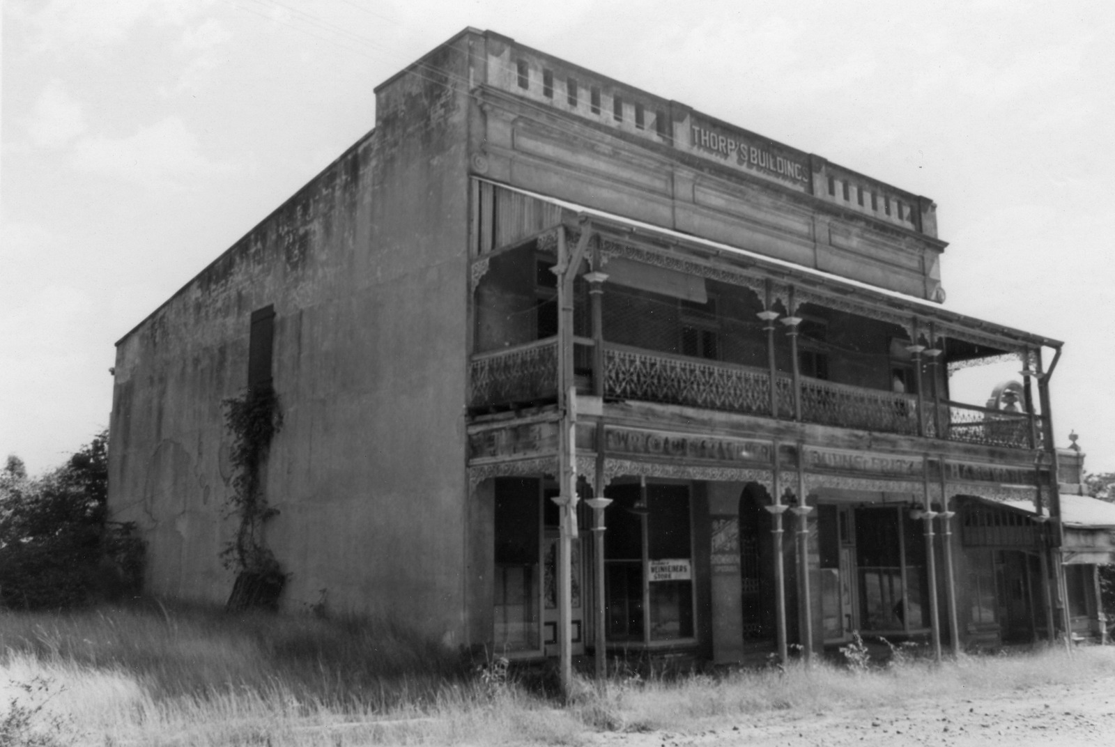 Side view of the Thorp Building in Ravenswood, ca.1970 