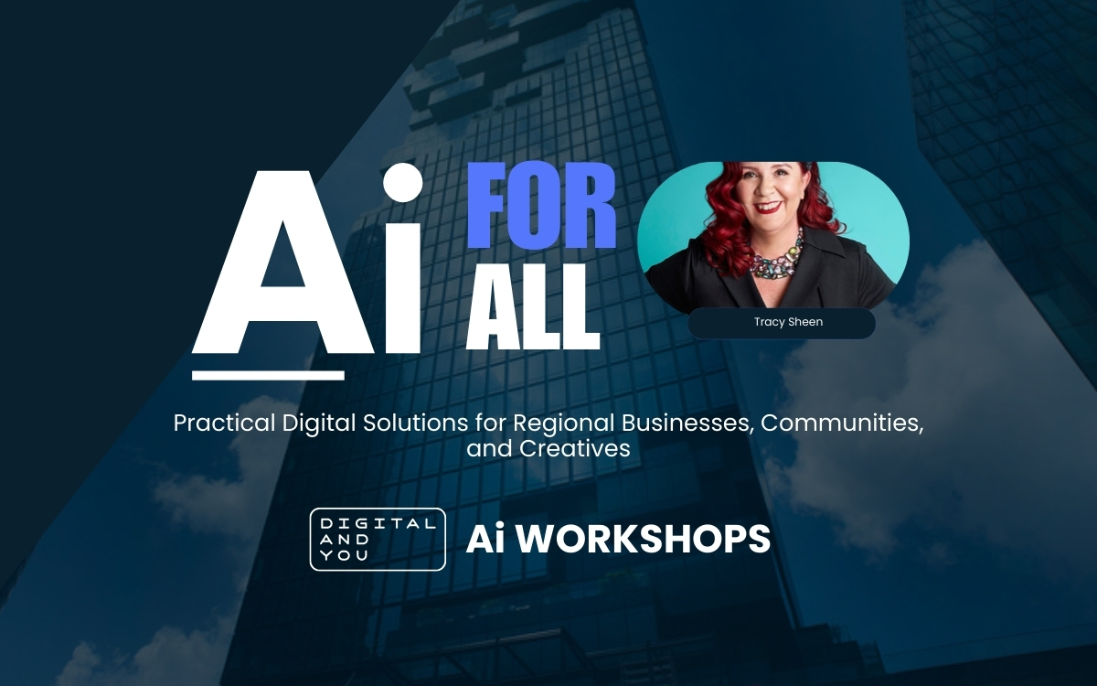 AI for ALL workshops for regional Queensland with presenter Tracy Sheen
