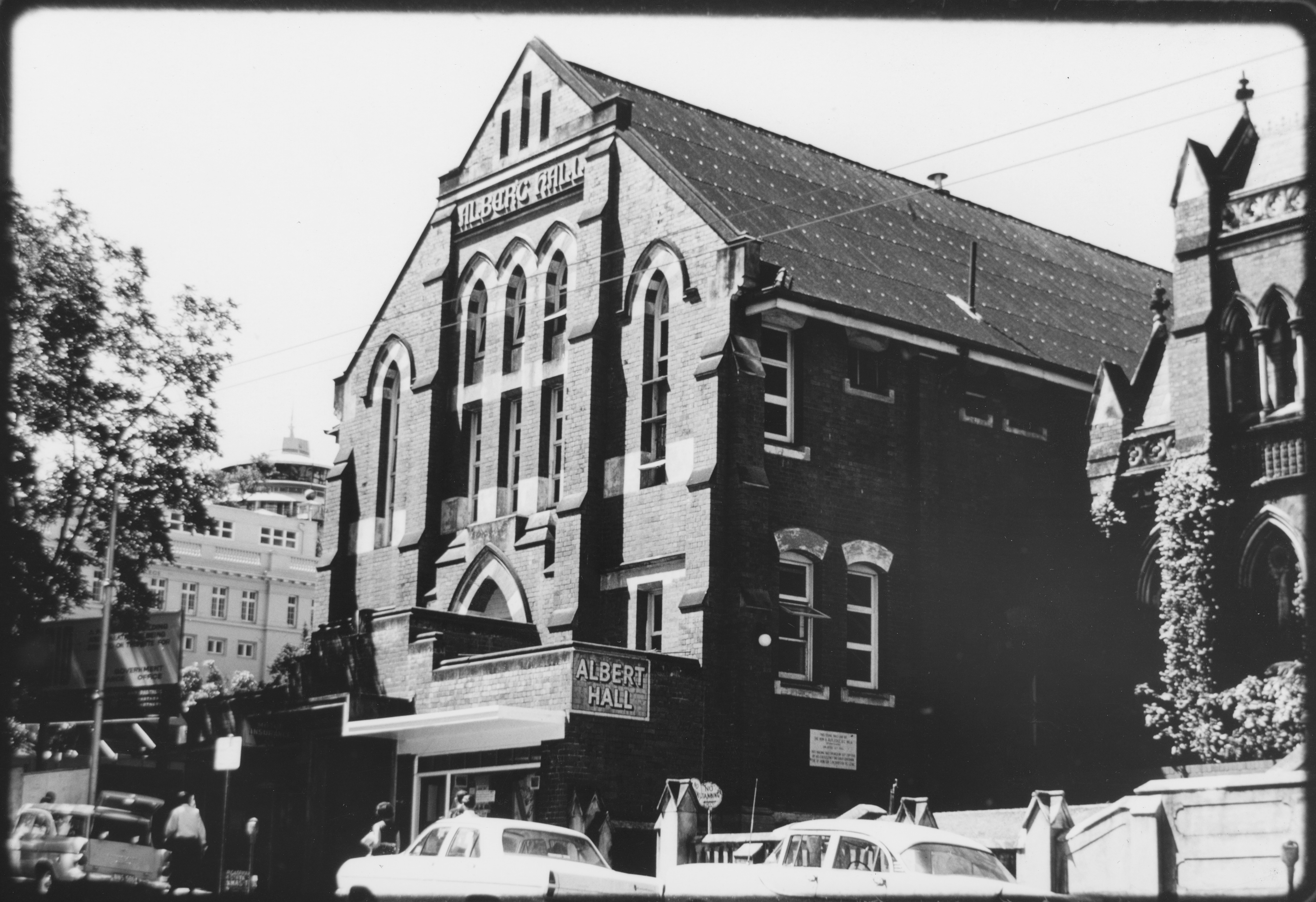Image of the Albert Hall, 1967. John Oxley Library, State Library of Queensland. Neg 46126 Image of the Albert Hall 1967 John Oxley Library State Library of Queensland Neg 46126