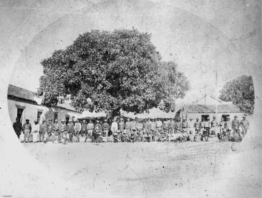 Annual blanket distribution day, 25 May, 1874.