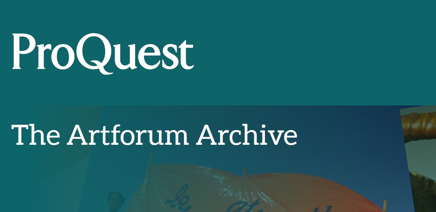 The Artforum Archive