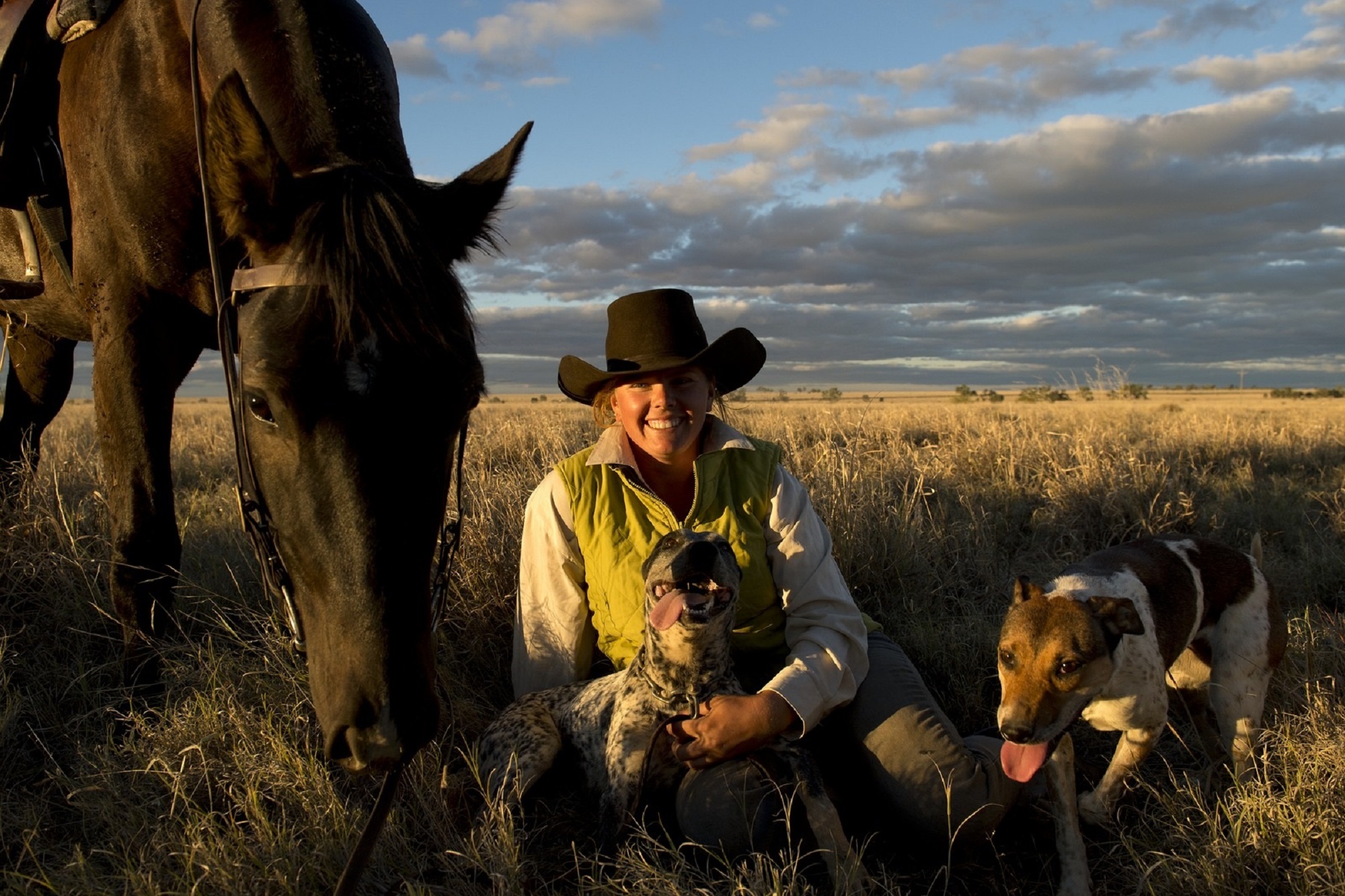 Drover Leah Garret in Ilfracombe Queensland 2013
