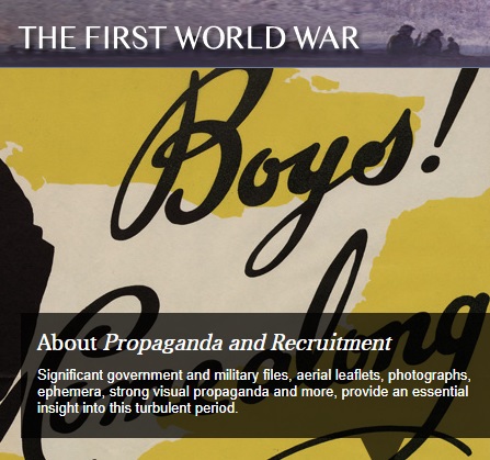 First World War: Propaganda and Recruitment