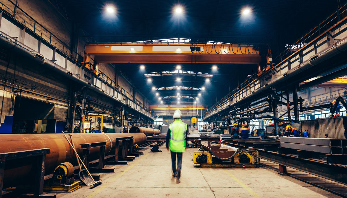 Grattan Institute - Start with Steel Steel warehouse with workers