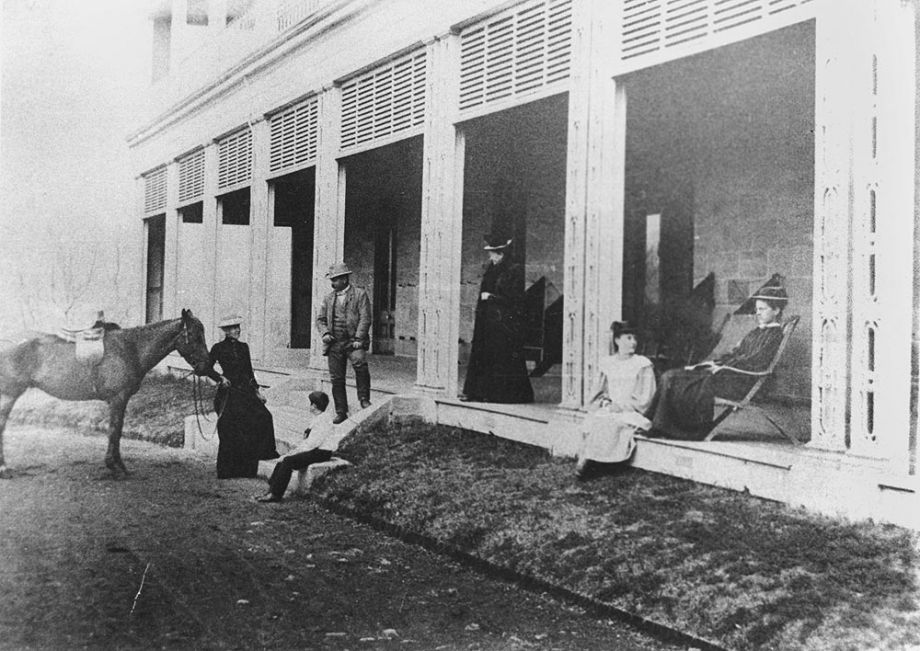 Photographer unknown, Front entrance of Glengallan homestead, c.1894, John Oxley Library, State Library of Queensland ACC: 84-11-1; Negative number: 47292