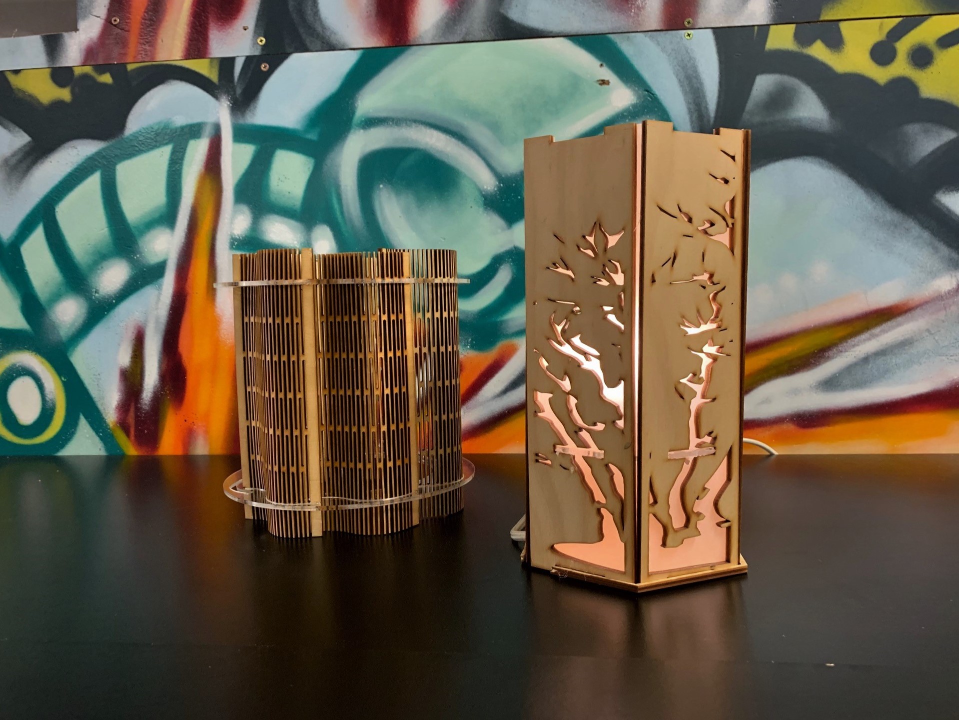Laser lampshade