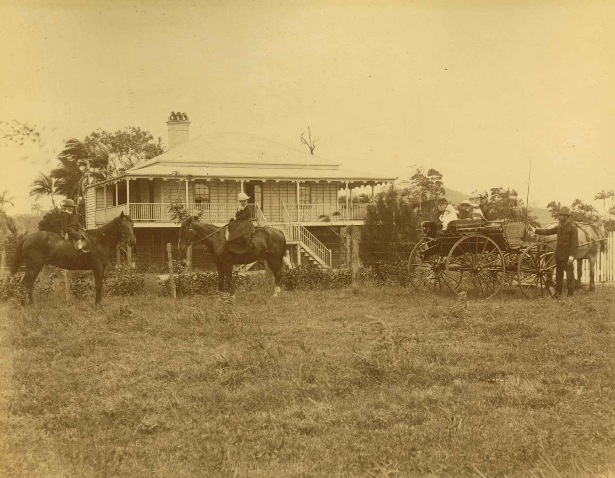 Manager's residence at the Pioneer Sugar Plantation outside Mackay, ca. 1880 Managers residence at the Pioneer Sugar Plantation outside Mackay ca 1880