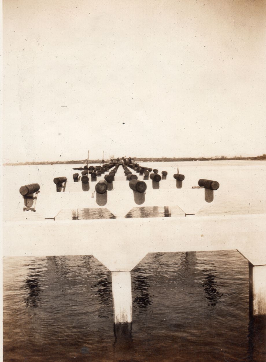 1746 corbels supported the decking and were part of the 2.5 million cubic feet of timber used to build the Bridge, cut from forests in Conondale, Mapleton and Kilcoy.