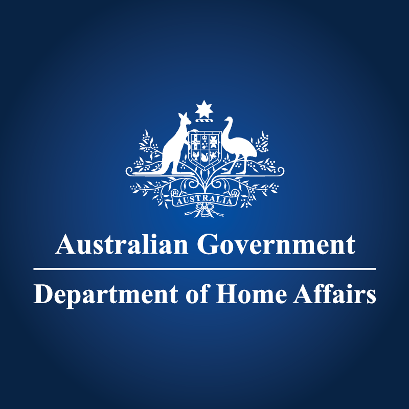 Logo for Australian Government Department of Home Affairs