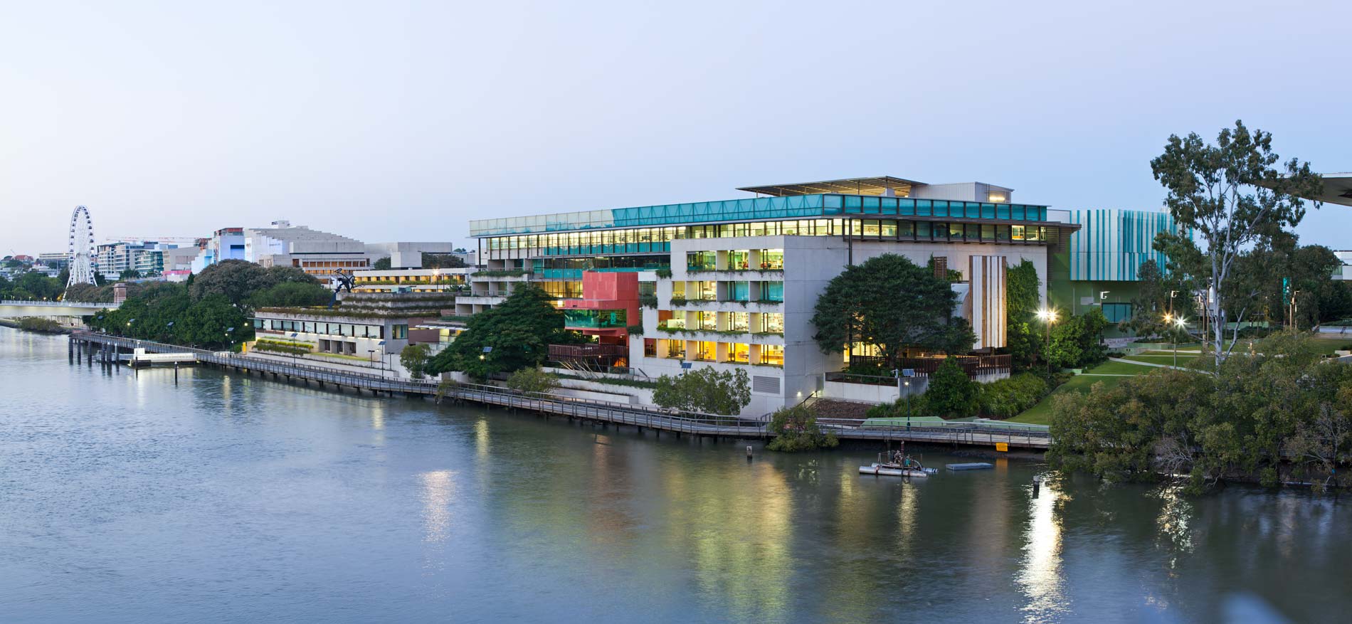 SLQ building panorama State Library of Queensland building panorama
