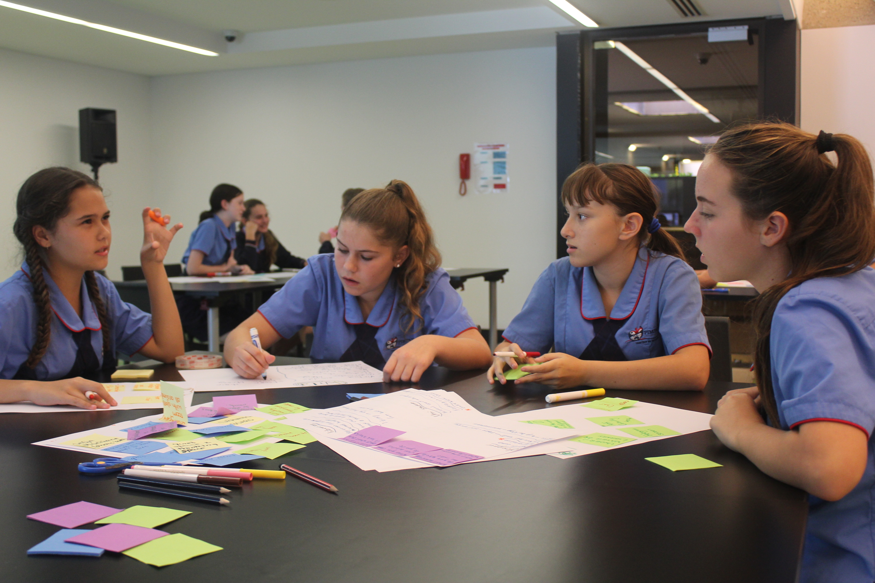 Students participate in a State Library workshop Students participate in a State Library workshop