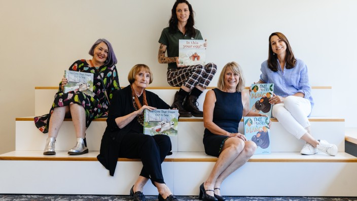 Authors and illustrators who have created books for the Stories for Little Queenslanders series. Authors and illustrators holding books they have worked on