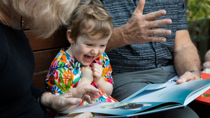 Child being read to