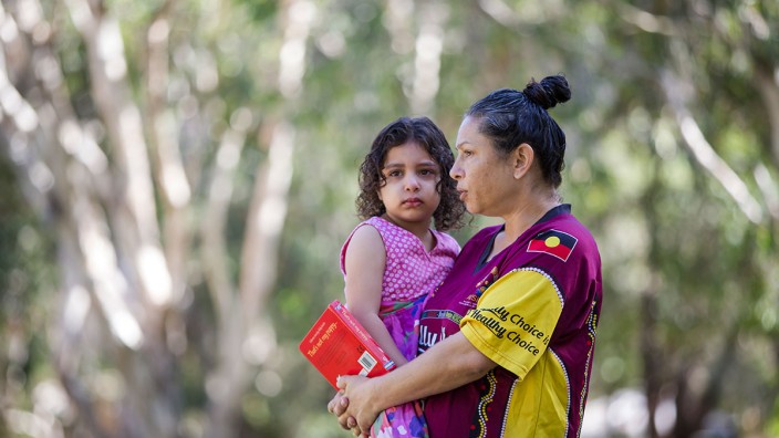 Mother and daughter talking