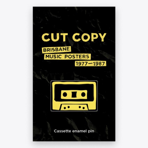 Cassette enamel pin