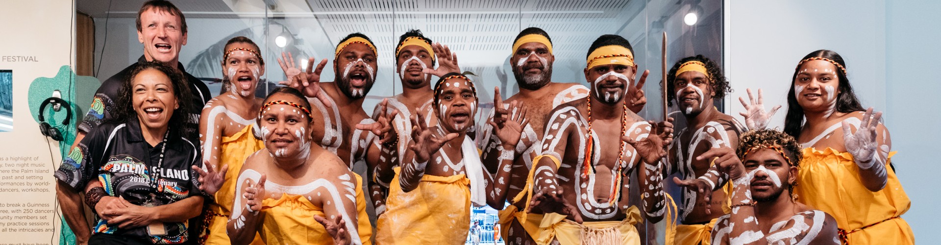 Bwgcolman Dancers at the Palm Island and Our People Exhibition Launch Bwgcolman Dancers at the Palm Island and Our People Exhibition Launch
