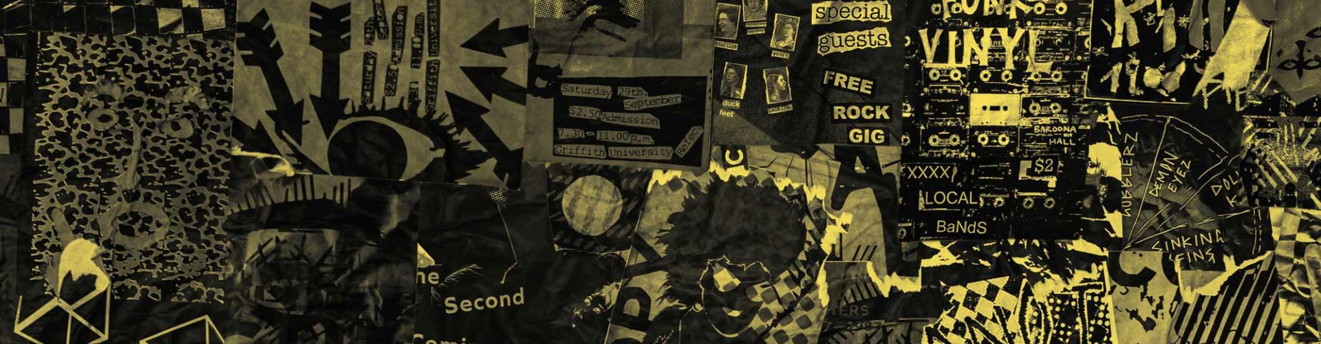 College featuring Brisbane music posters