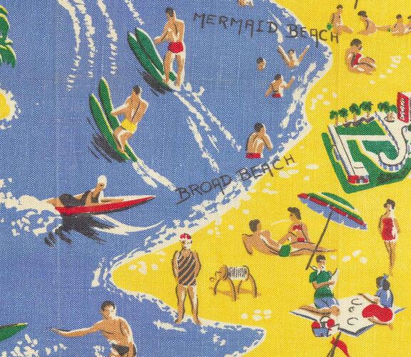 Gold Coast, 0464a, Glenn R. Cooke Souvenir Textiles Collection, John Oxley Library, State Library of Queensland.