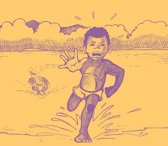 Digitally adapted from an illustration in the 'The crocodile'