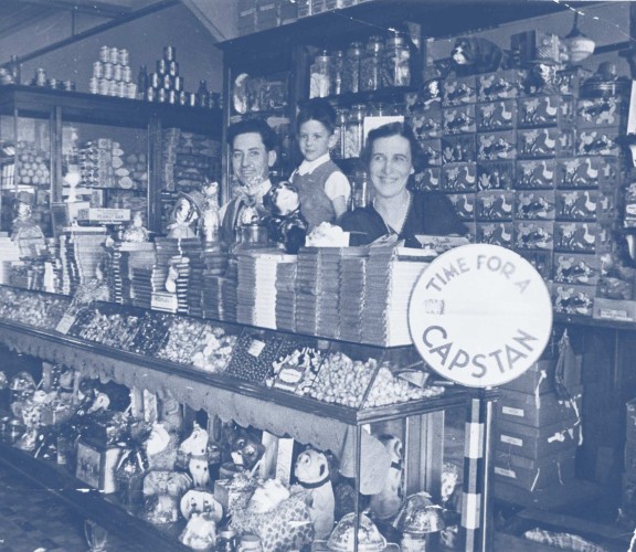 Inside the Paragon Cafe at Dalby, Queensland, ca. 1936.