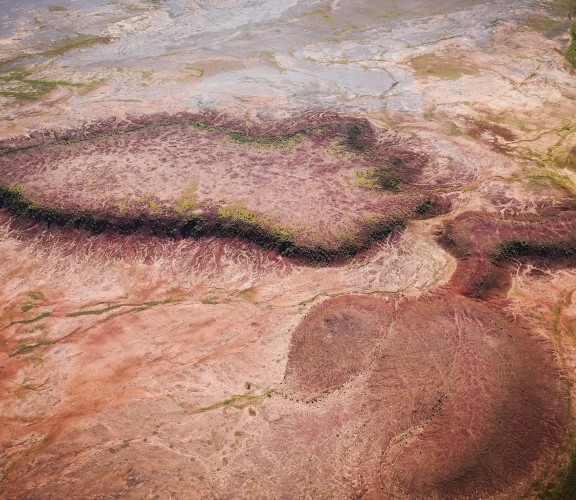 Aerial shot of the Australian landscape