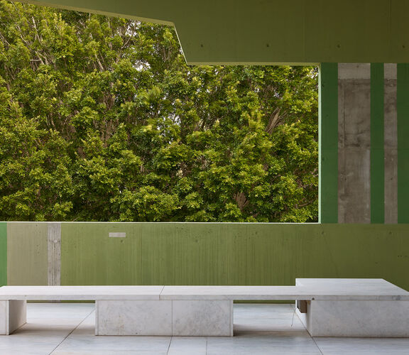 Queensland Terrace with treetop background