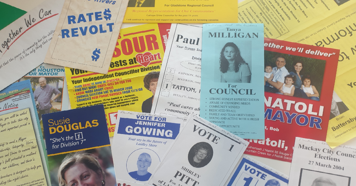 Help us collect political ephemera from the 2024 Queensland local