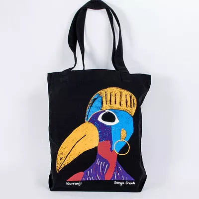 Cassowary tote bag design