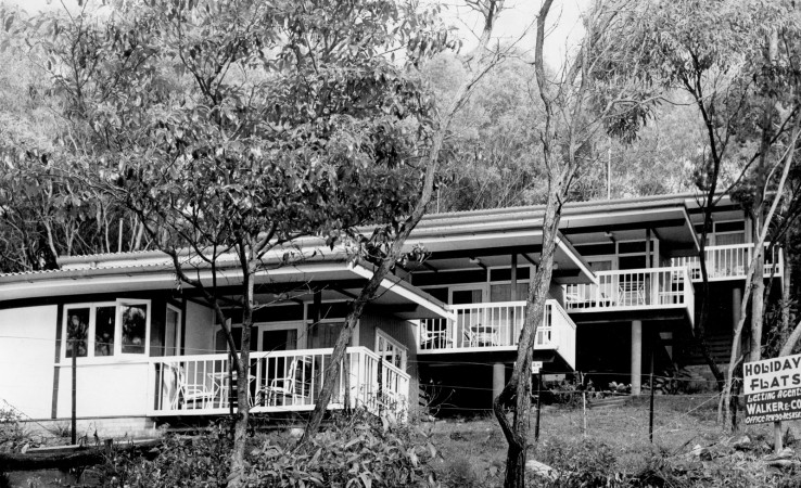 Seawah Holiday Flats [architects Job & Froud] at Noosa Heads, 1966.