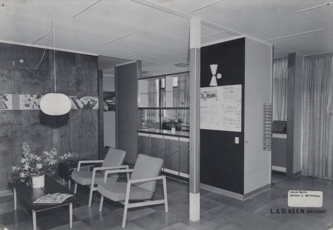 Peter Heathwood's 'plywood house', 1958.