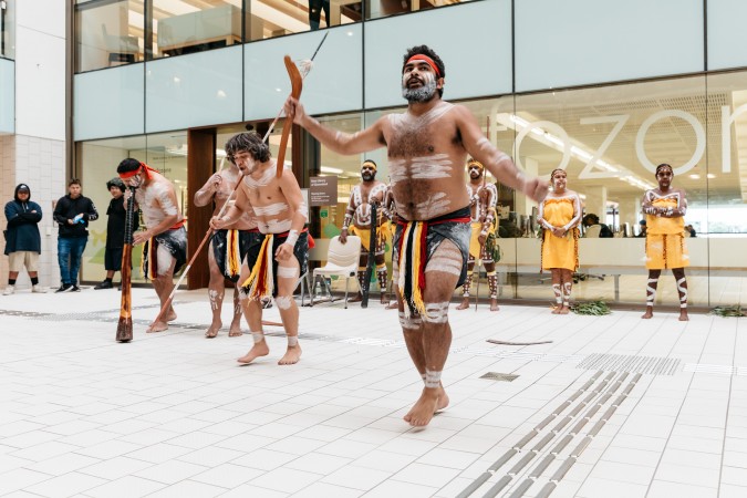 Bwgcolman and Nunukul Yuggera Dancers 