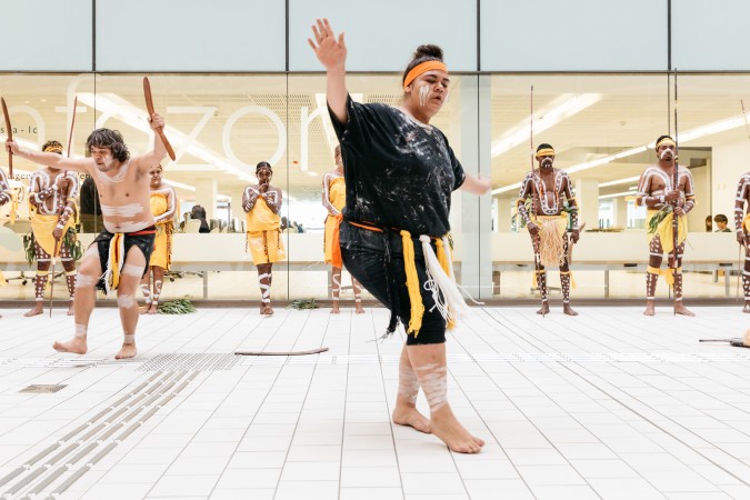 Palm Island & Our People exhibition launch, Bwgcolman Dancers, 