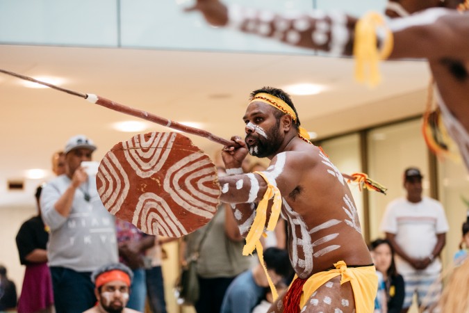 Palm Island & Our People exhibition launch, Bwgcolman Dancers