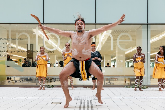 Bwgcolman and Nunukul Yuggera Dancers 