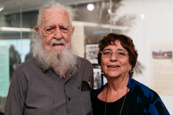 Uncle Robert (Bob) Anderson at the Palm Island and Our People Exhibition Launch